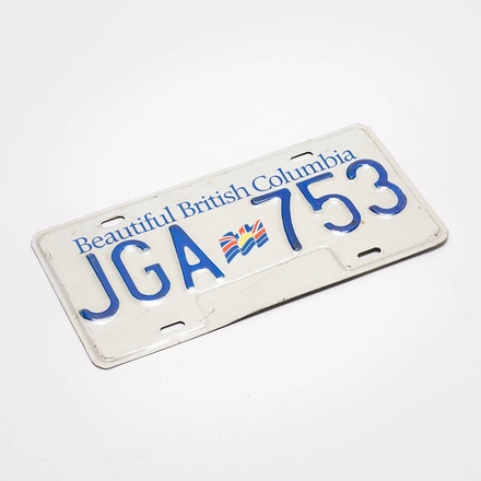 main photo of British Columbia Licence Plate - JGA 753