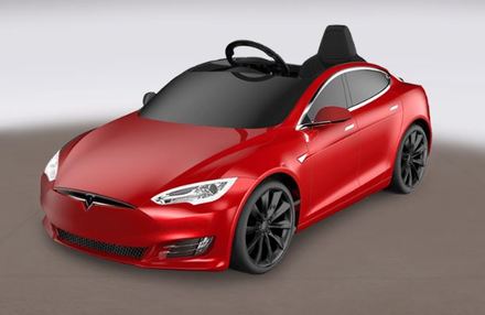 Electric store toy tesla