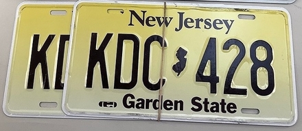 main photo of New Jersey Licence Plates - KDC 428