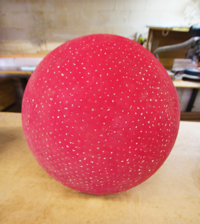 main photo of Red Foam Pin-cushion Sphere