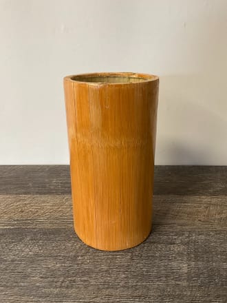 main photo of Split Teak Wood Cylinder Vase B