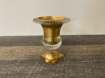 main photo of Gold Glass Urn Vases