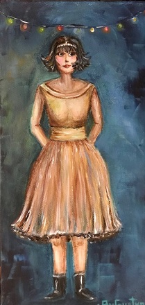 main photo of Lady in Gold Dress