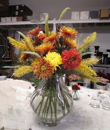 main photo of Fresh Floral Fall Large Vase Arrangement