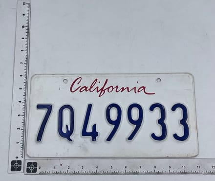main photo of California License Plate Set