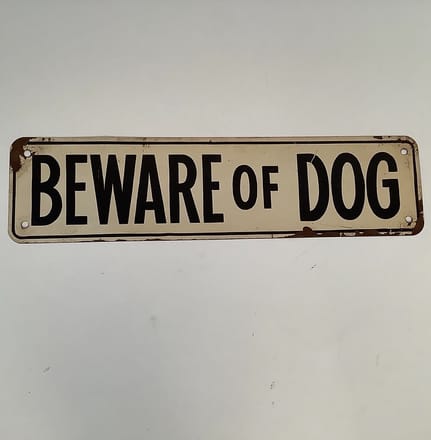 main photo of “Beware of Dog” Sign