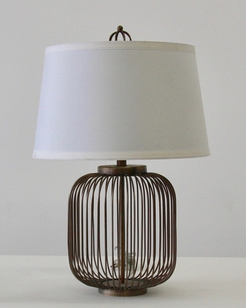 main photo of Bronze Cage Table Lamp