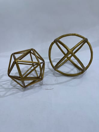 main photo of Pair of gold spheres