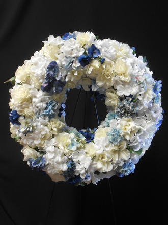 main photo of Blue and White Wreath