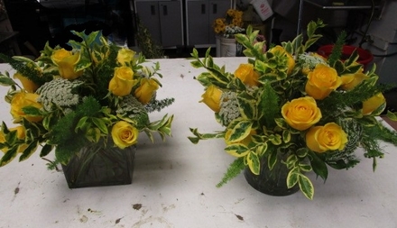 main photo of Fresh Floral Small yellow rose arangements