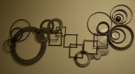 main photo of Circles and Squares metal sculpture