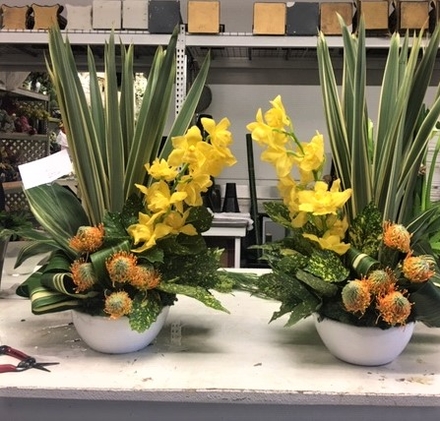 main photo of Fresh Floral Reversed Pair of Console Arrangements