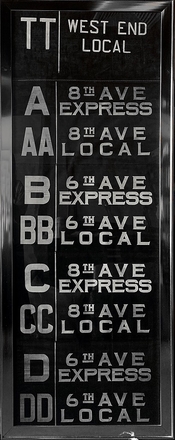 main photo of MISART-Antique Subway Sign A/D Train