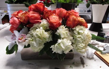 main photo of Fresh Floral Pave of Roses and Hydrangea