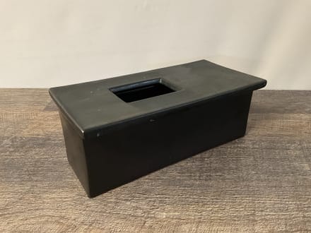 main photo of Black Ceramic Rectangular Box with Lid