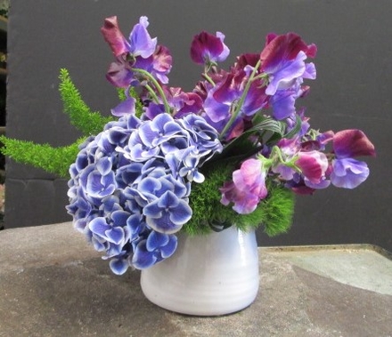 main photo of Fresh Floral Contemporary Purple and White