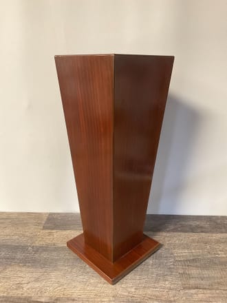 main photo of Short Mahogany Wood Pedestal