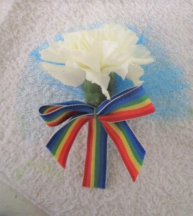 main photo of Fresh Floral Pride Boutonniere