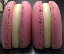 main photo of Macaroon halves, pink, over-sized