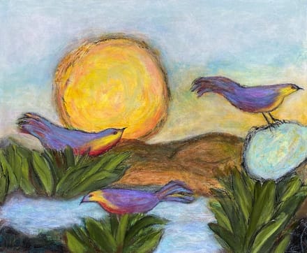 main photo of Colorful Birds Painting