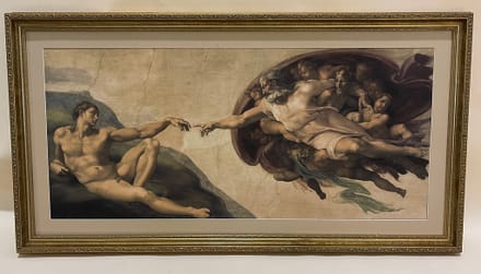 main photo of Creation of Adam, section
