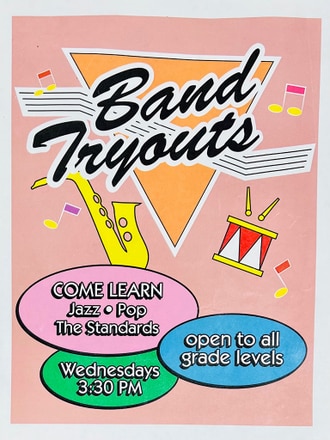 main photo of Band Tryout Flyer