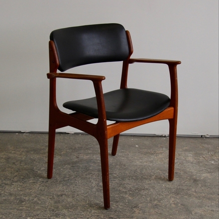 main photo of Vintage Black and Rosewood Arm Chair