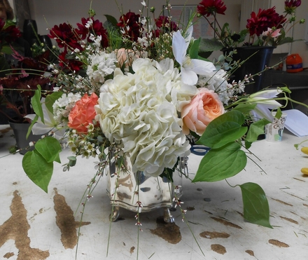 main photo of Fresh Floral Formal Arrangement in Silver
