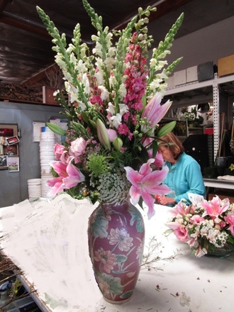 main photo of Fresh Floral 80s vase arrangement