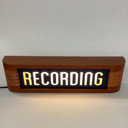 main photo of Recording Sign