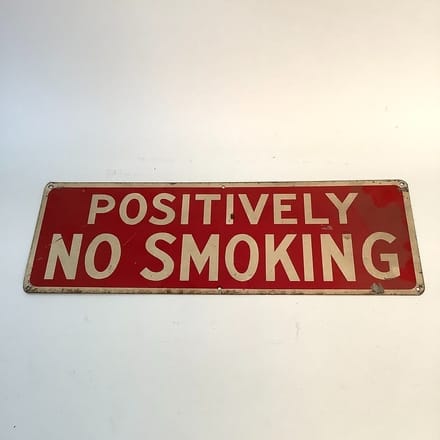 main photo of “Positively No Smoking” Sign