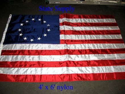 main photo of flag USA betsy ross 4x6 nylon