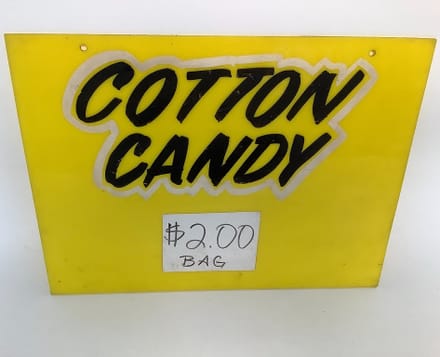 main photo of Hanging "Cotton Candy" Carnival Sign