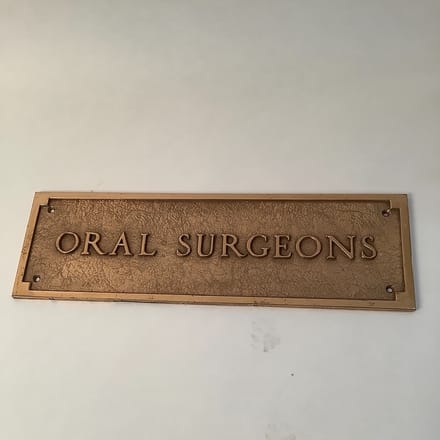 main photo of Oral Surgeons Sign