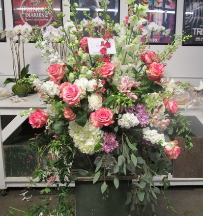 main photo of Fresh Floral Large Pedestal Arrangement