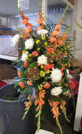 main photo of Fresh Floral Funeral Easel Spray