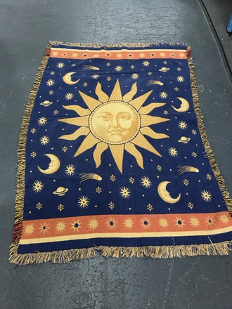 Moon and 2025 stars blanket