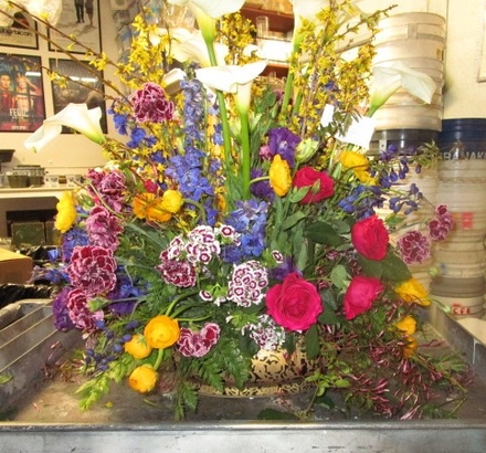 main photo of Fresh Floral Foyer Table arrangment