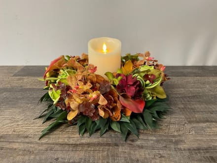 main photo of Autumn Centerpiece With Candle
