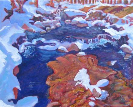 main photo of Winter River Painting
