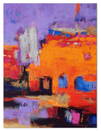 main photo of Purple & Orange Modern Abstract