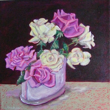 main photo of Purple & White Roses Still Life