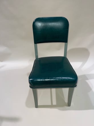 main photo of Vintage Green Vinyl Tank Chair