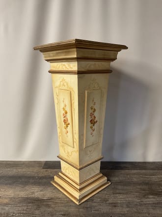 main photo of Cream Italian Painted Pedestal