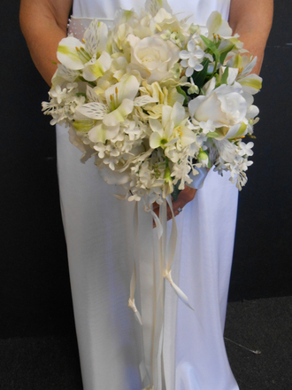 main photo of White Lily Bridal Bouquet