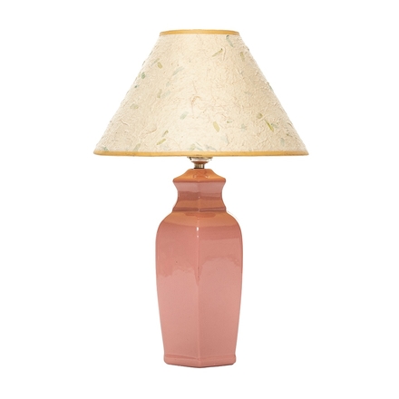main photo of Vintage Pink Ceramic Lamp