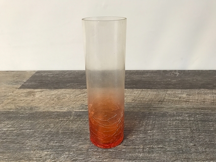 main photo of Orange Glass Crackle Cylinder