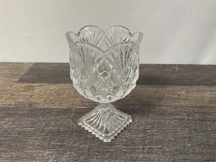main photo of Cut Crystal Raised Vase