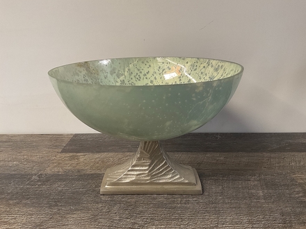 main photo of Glass Seafoam Footed Bowl