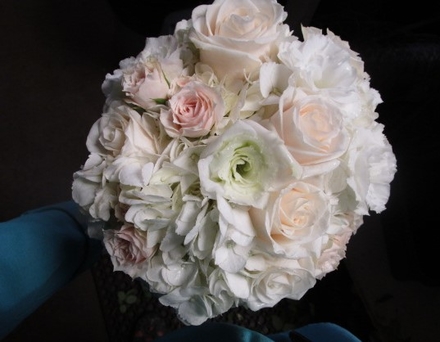 main photo of Fresh Floral Blush and White Bridal Bouquet